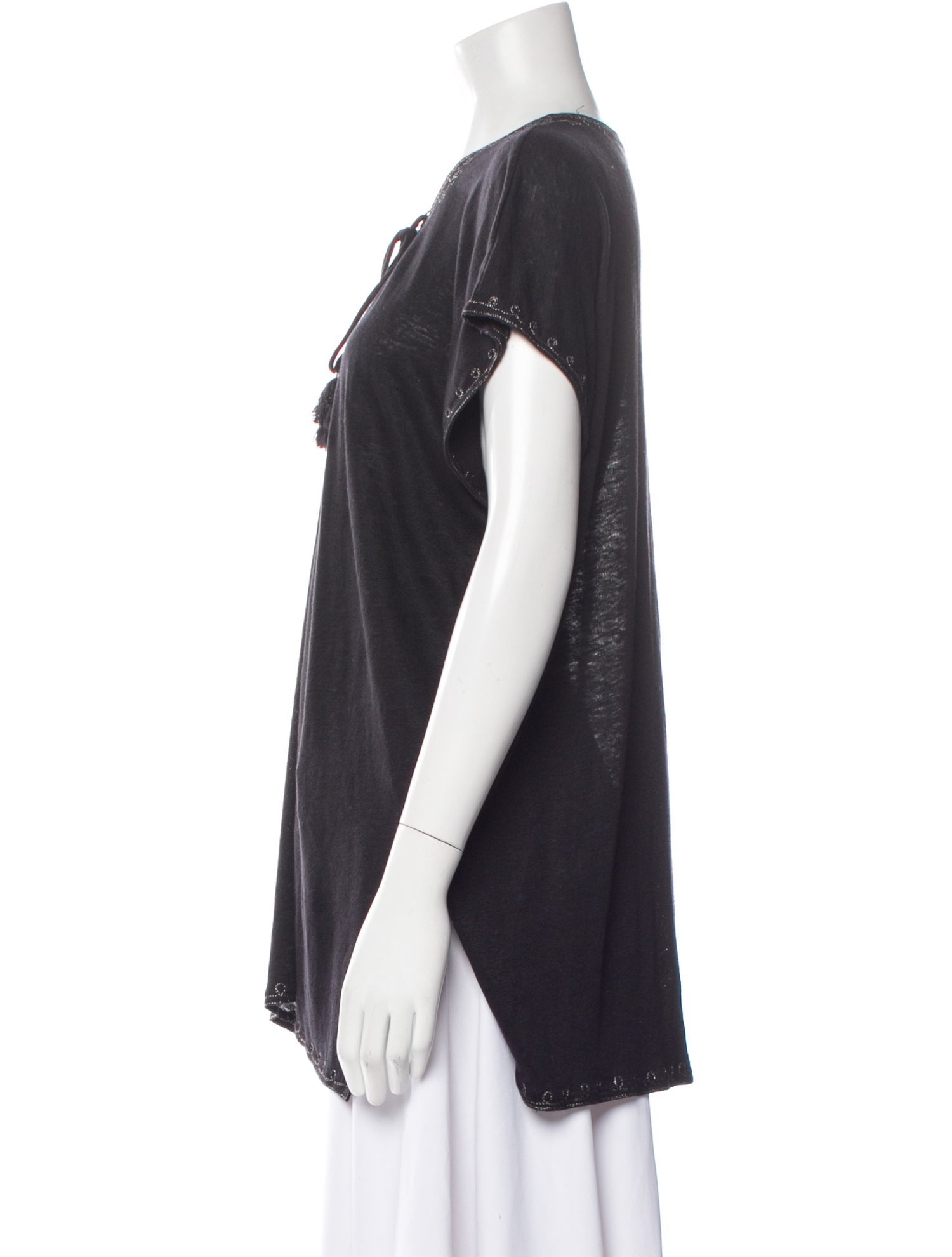 Calypso St. Barth Linen V-Neck Tunic