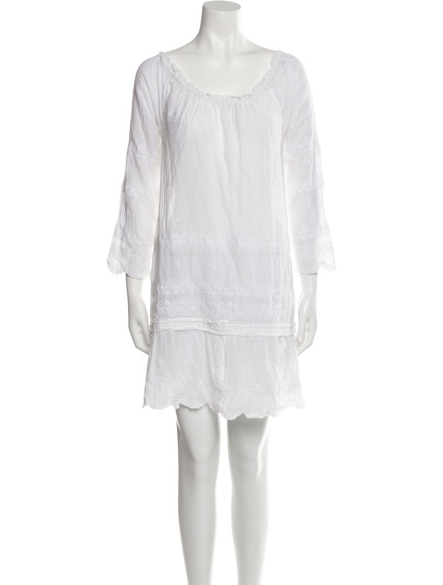 Calypso St. Barth Scoop Neck Mini Dress