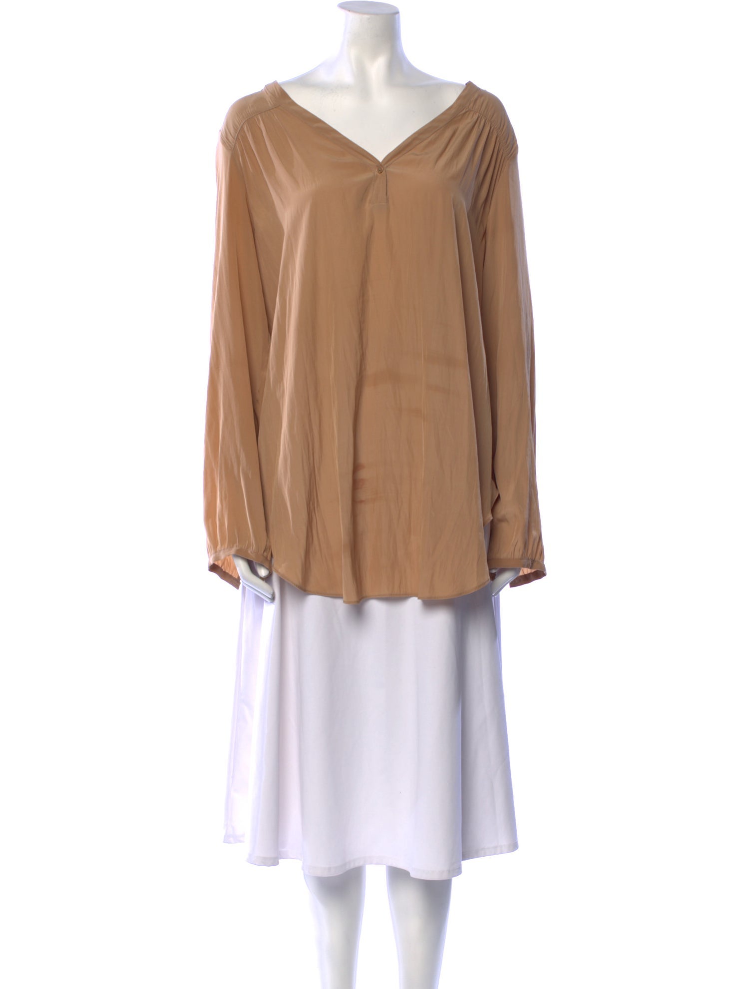 Calypso St. Barth V-Neck Long Sleeve Tunic