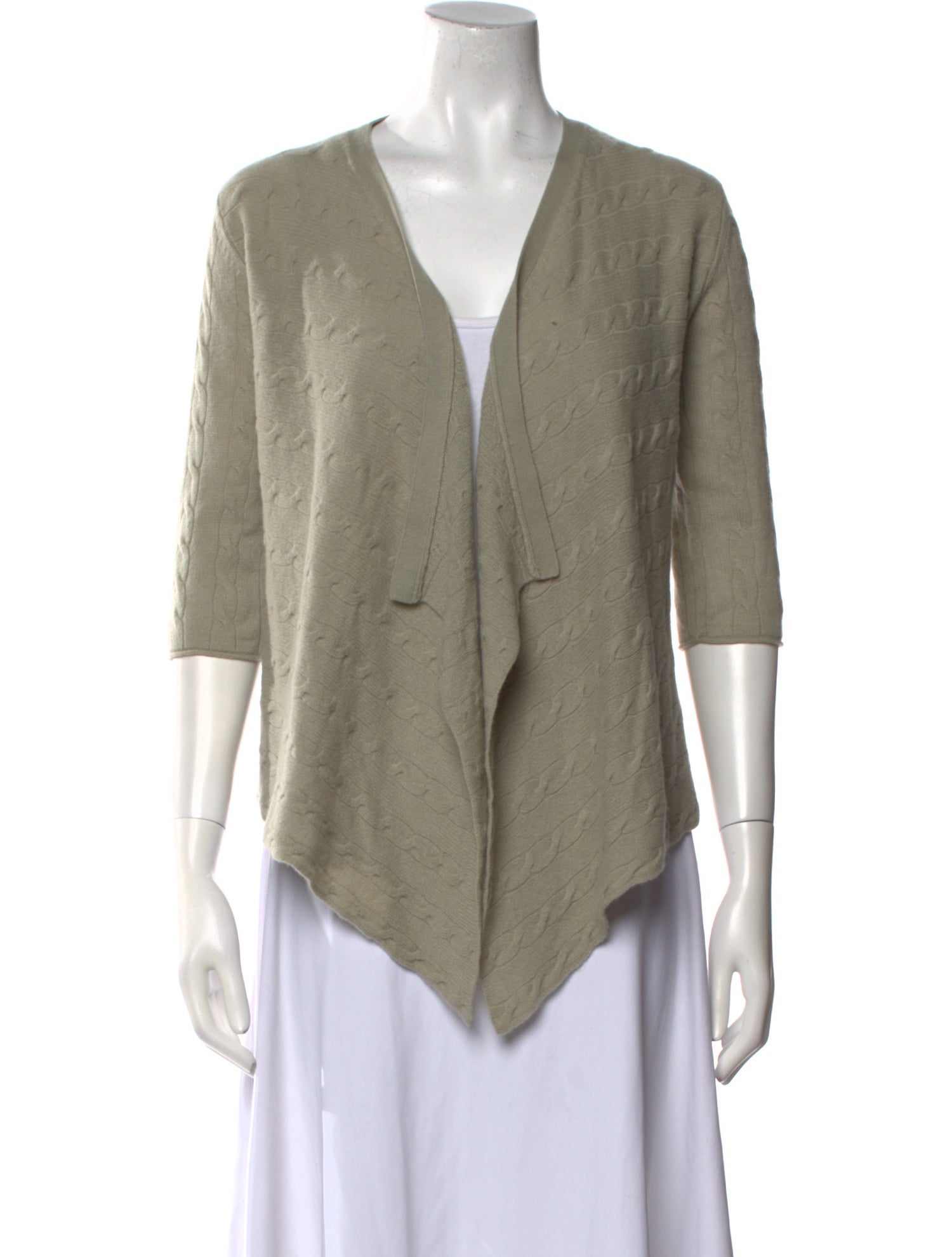 Calypso St. Barth Cashmere Plunge Neckline Sweater