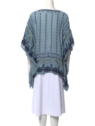 Calypso St. Barth Striped Scoop Neck Sweater