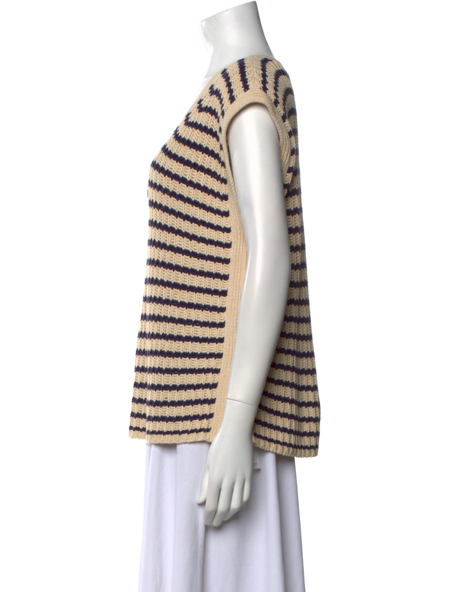 Calypso St. Barth Striped Scoop Neck Sweater