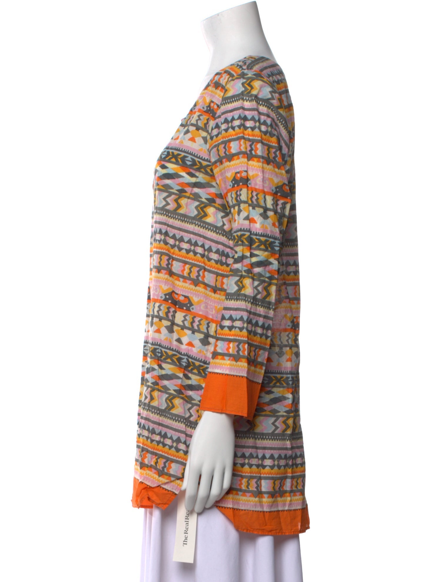 Calypso St. Barth Printed V-Neck Tunic