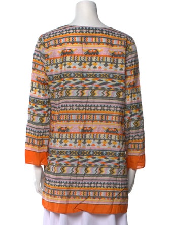 Calypso St. Barth Printed V-Neck Tunic
