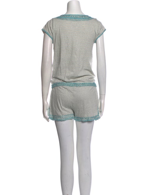 Calypso St. Barth Linen Striped Romper