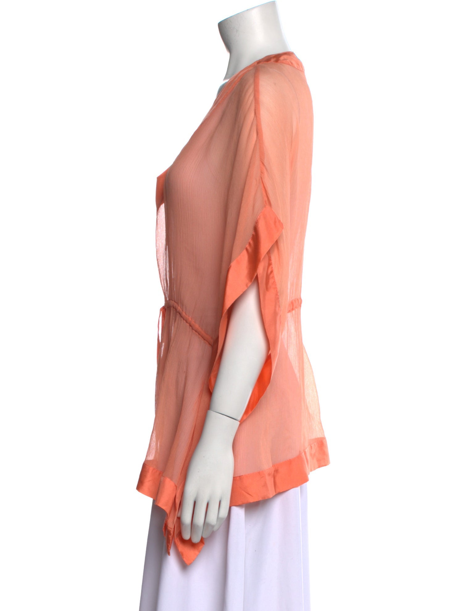 Calypso St. Barth Silk V-Neck Top