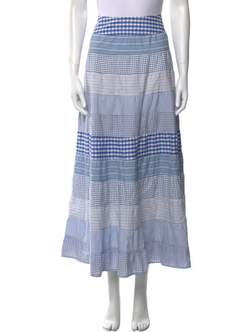 Calypso St. Barth Striped Midi Length Skirt