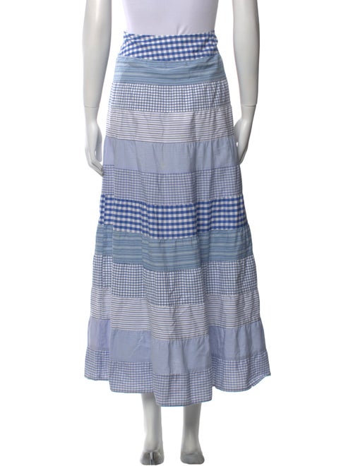 Calypso St. Barth Striped Midi Length Skirt