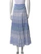 Calypso St. Barth Striped Midi Length Skirt