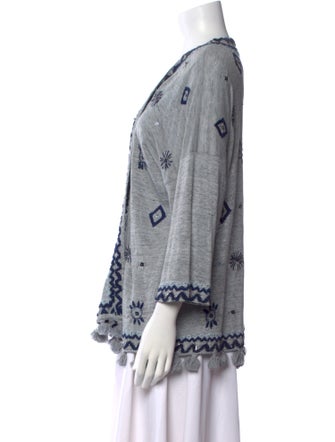 Calypso St. Barth Linen Printed Sweater