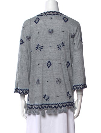 Calypso St. Barth Linen Printed Sweater