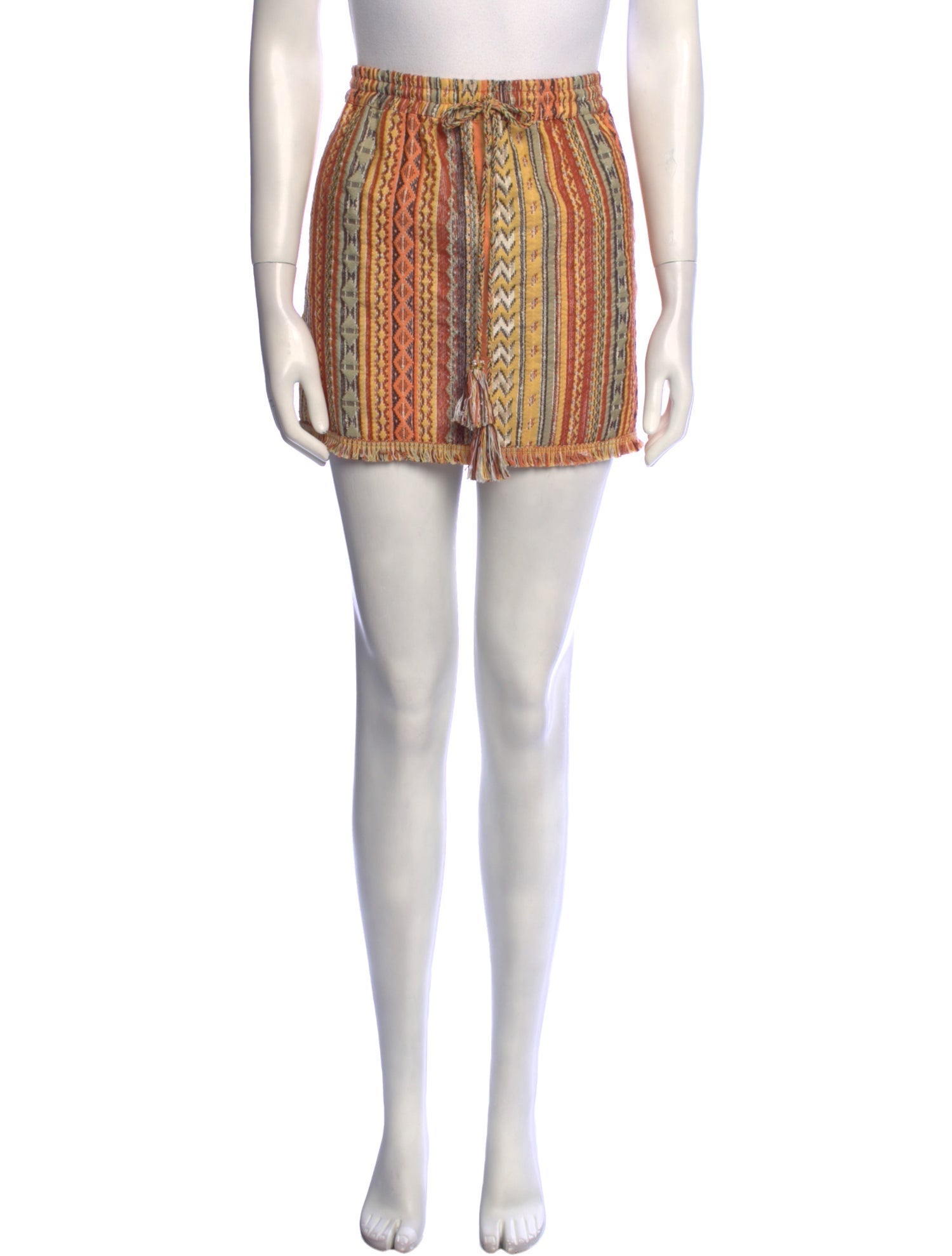 Calypso St. Barth Striped Mini Skirt