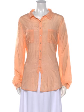 Calypso St. Barth Long Sleeve Button-Up Top