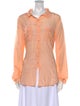 Calypso St. Barth Long Sleeve Button-Up Top