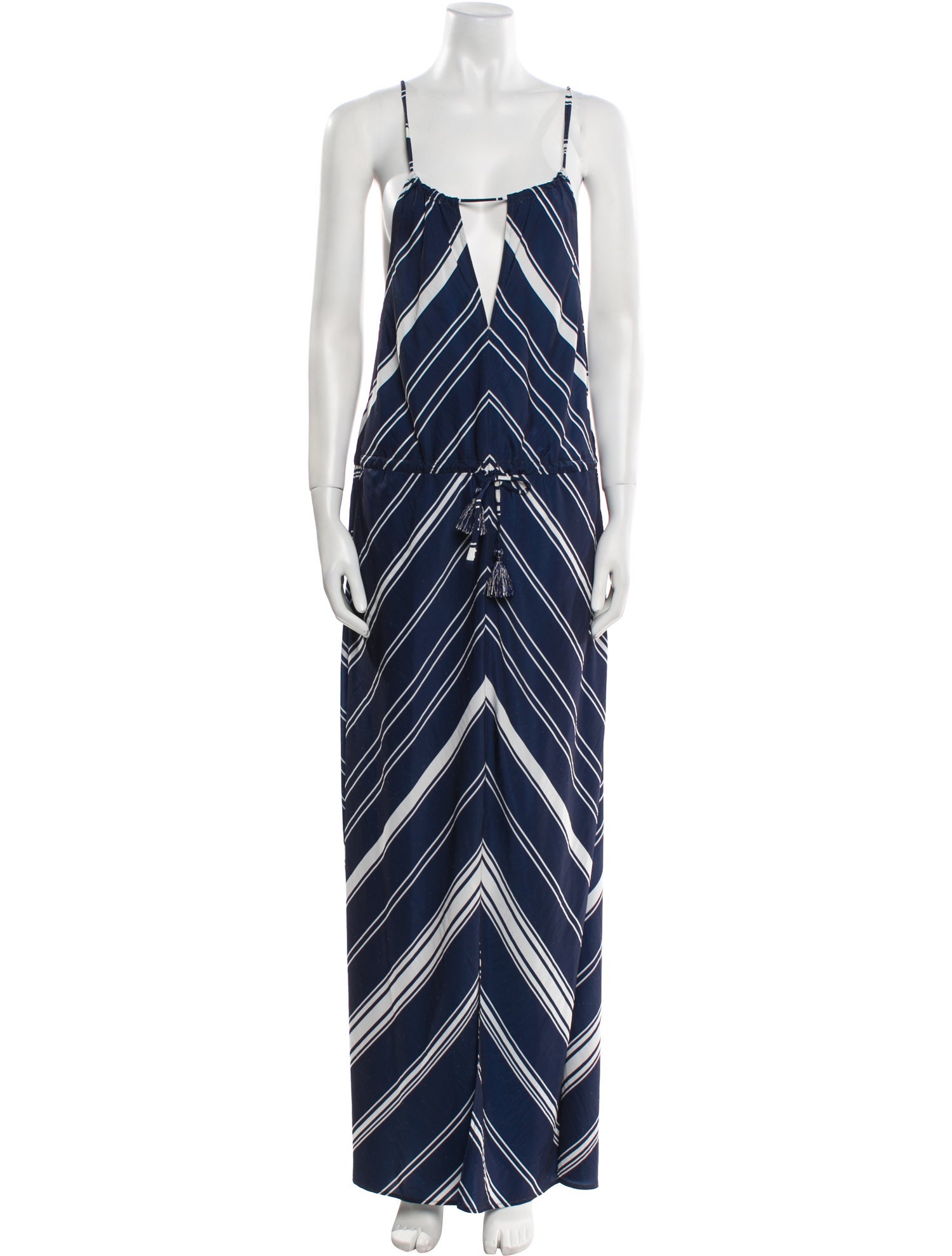 Calypso St. Barth Striped Long Dress
