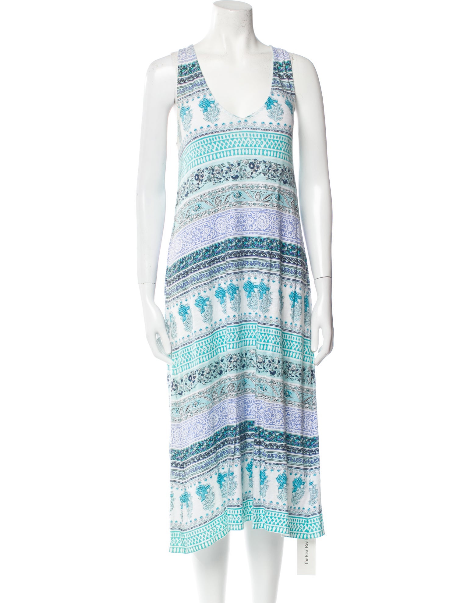 Calypso St. Barth Printed Midi Length Dress