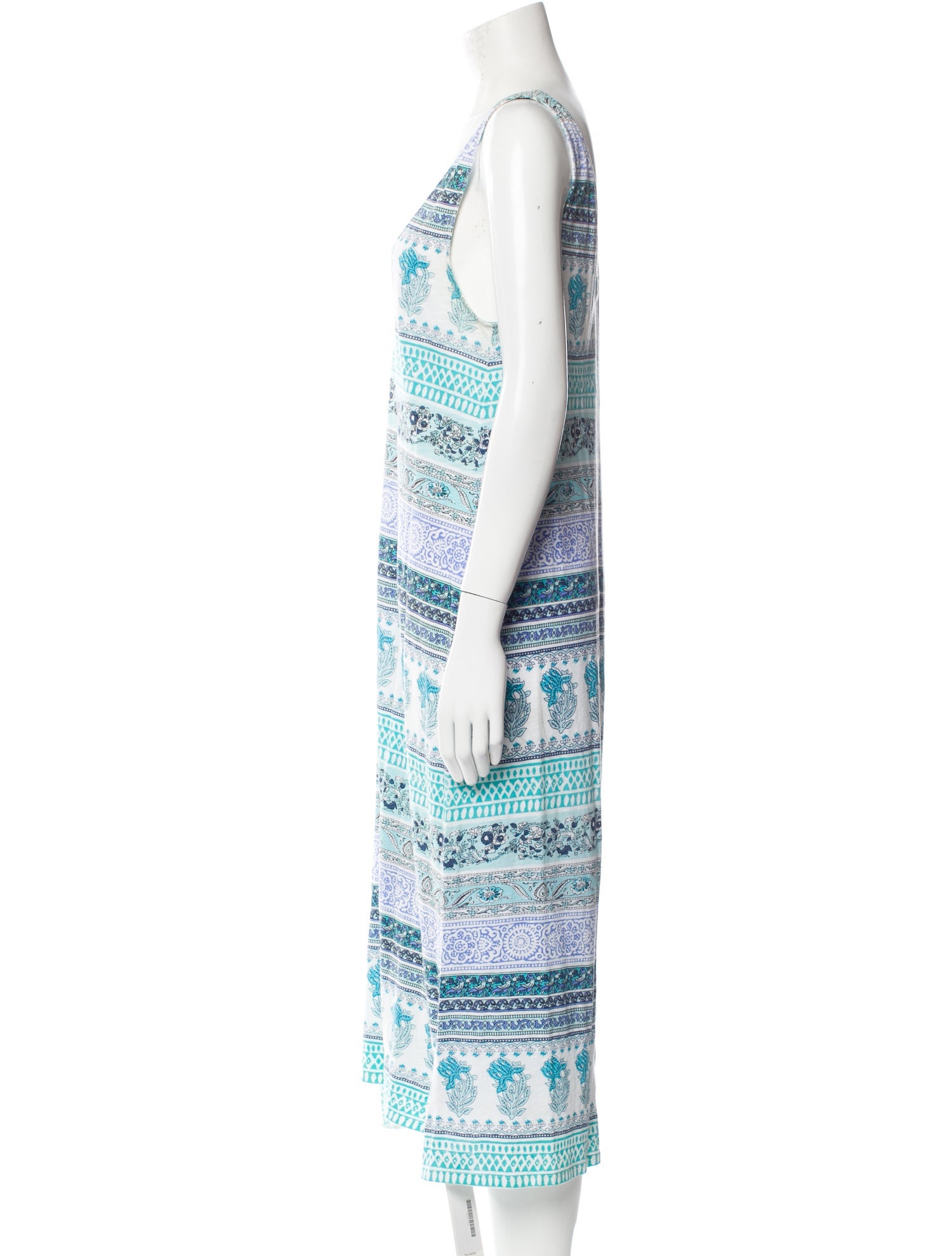 Calypso St. Barth Printed Midi Length Dress