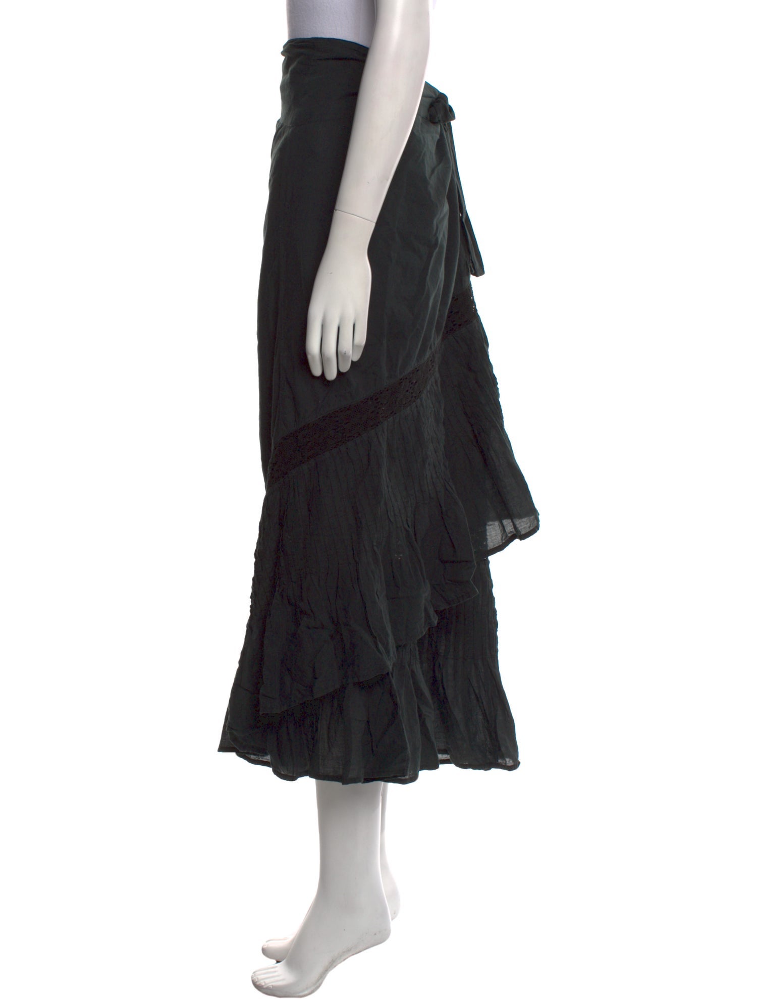 Calypso St. Barth Ruffle Embellishment Midi Length Skirt