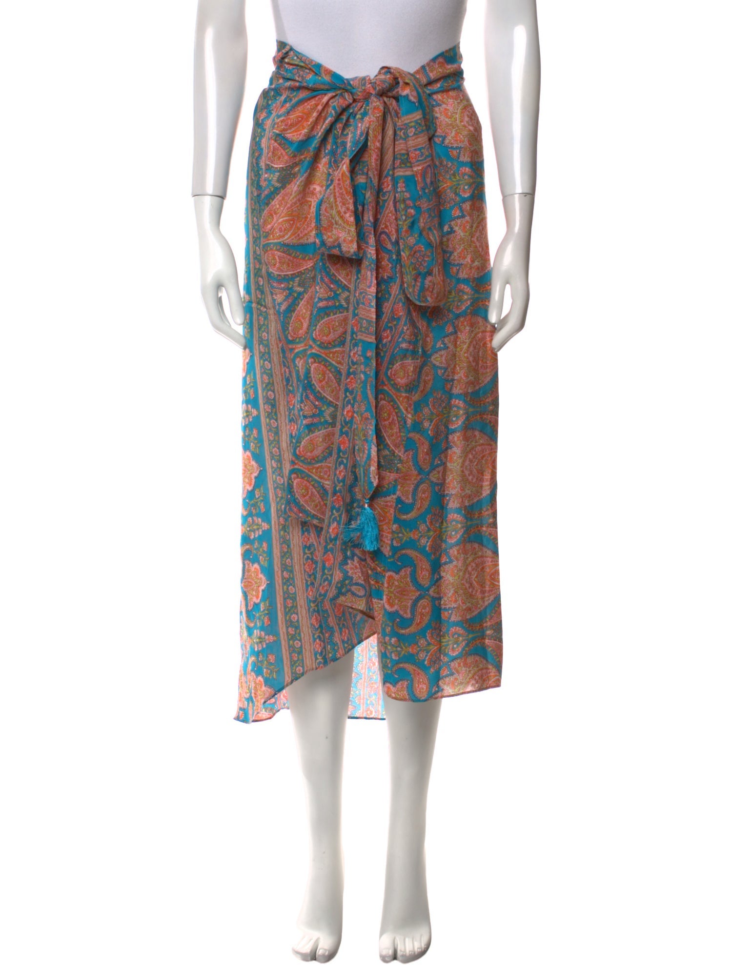 Calypso St. Barth Silk Midi Length Skirt w/ Tags