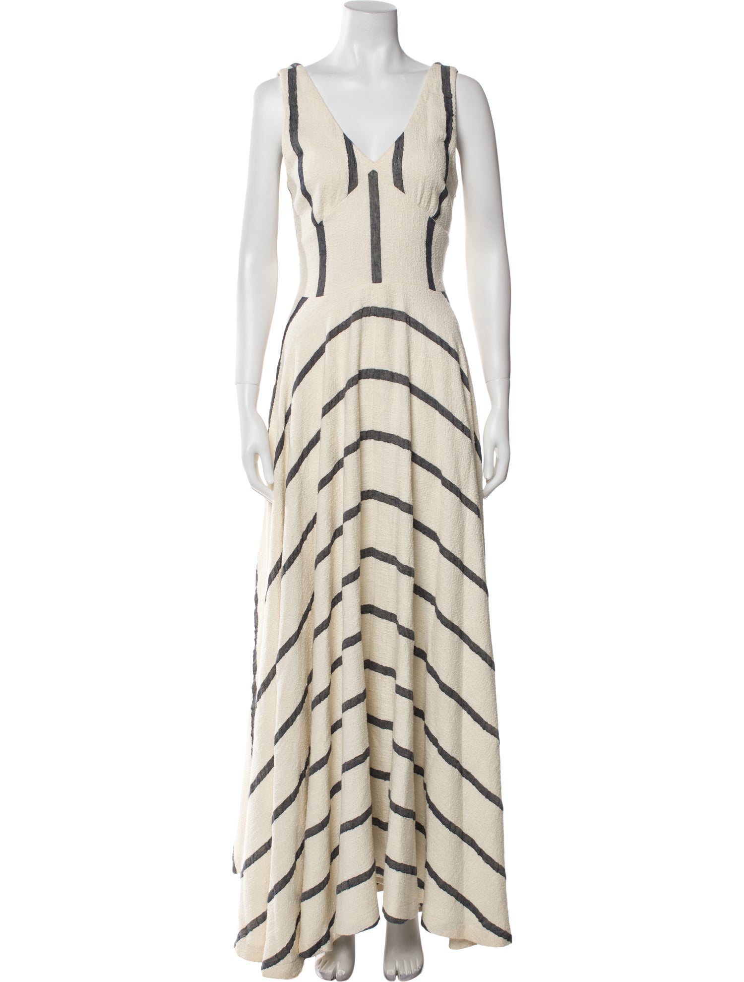 Calypso St. Barth Striped Long Dress
