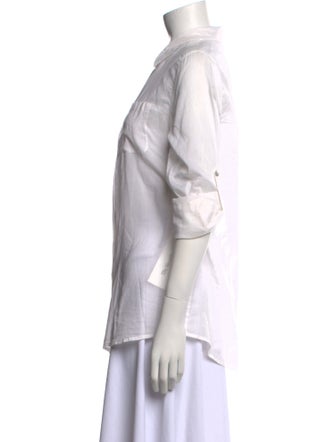 Calypso St. Barth Three-Quarter Sleeve Button-Up Top