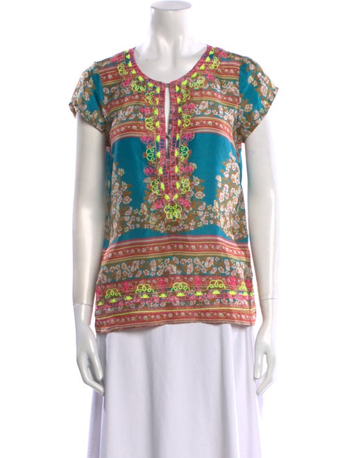 Calypso St. Barth Silk Printed Blouse