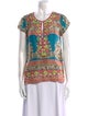 Calypso St. Barth Silk Printed Blouse