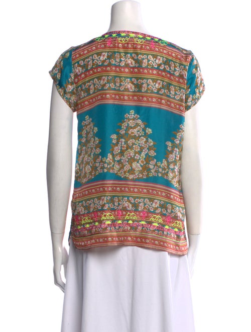 Calypso St. Barth Silk Printed Blouse