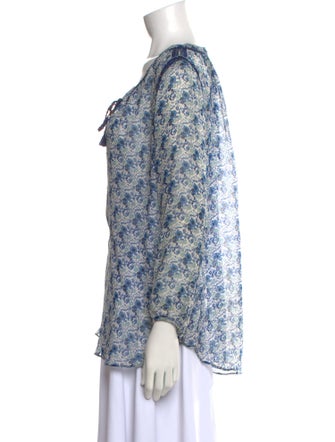 Calypso St. Barth Silk Printed Blouse