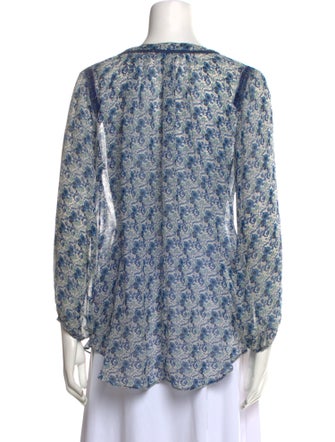 Calypso St. Barth Silk Printed Blouse
