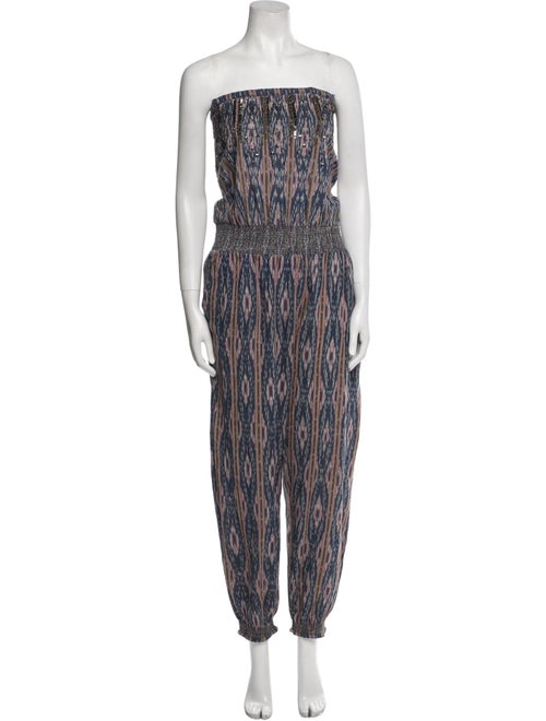 Calypso St. Barth Printed Strapless Jumpsuit