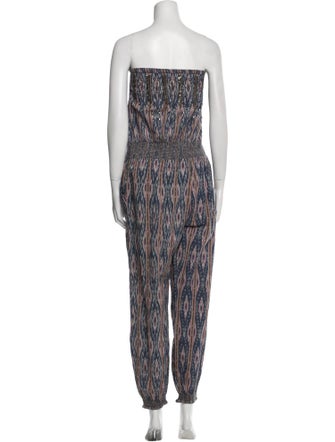 Calypso St. Barth Printed Strapless Jumpsuit