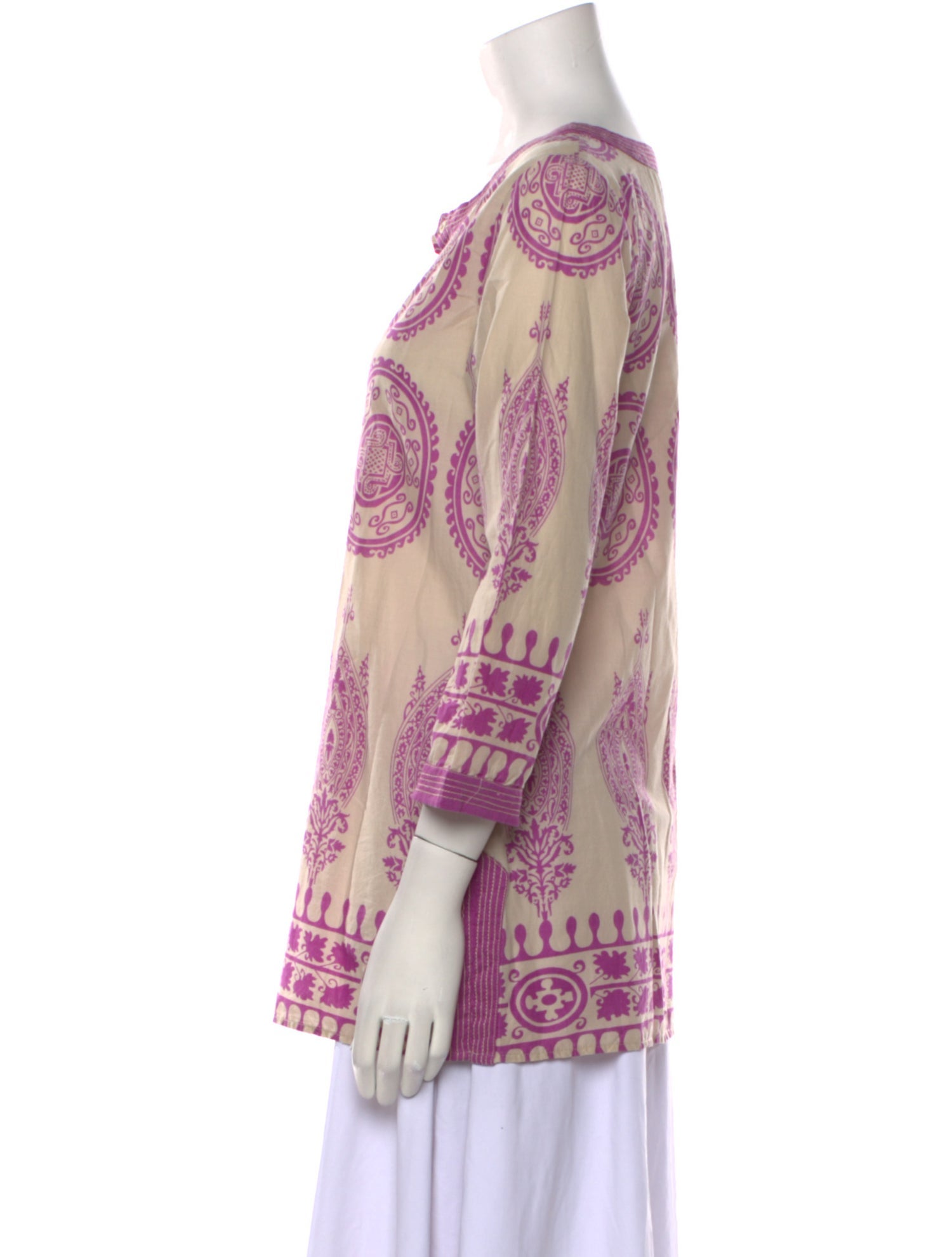 Calypso St. Barth Paisley Print Mini Dress