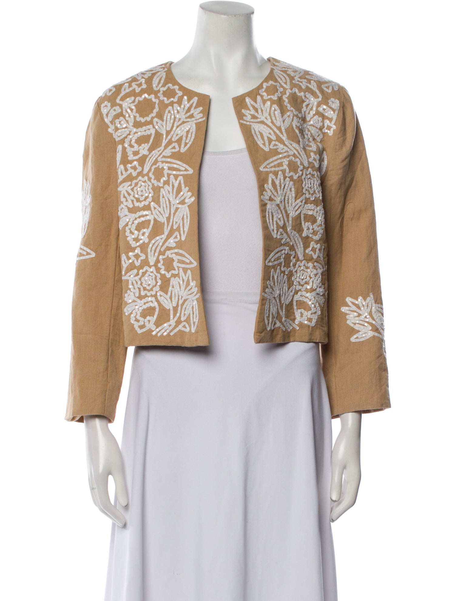 Calypso St. Barth Linen Printed Evening Jacket w/ Tags