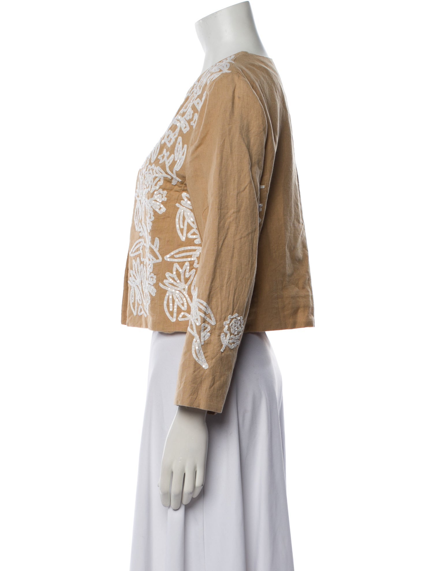 Calypso St. Barth Linen Printed Evening Jacket w/ Tags