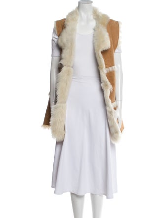 Calypso St. Barth Shearling Printed Fur Coat
