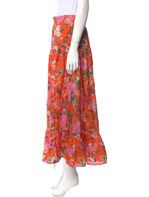 Calypso St. Barth Silk Midi Length Skirt