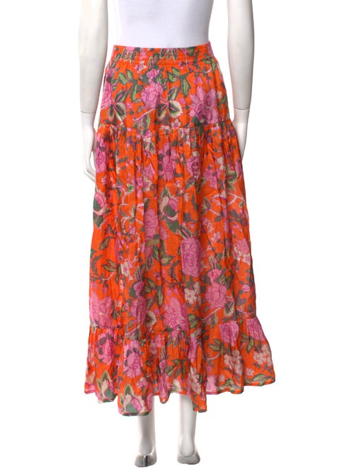 Calypso St. Barth Silk Midi Length Skirt