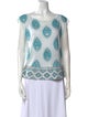 Calypso St. Barth Linen Printed Top