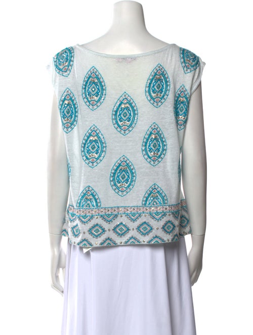 Calypso St. Barth Linen Printed Top