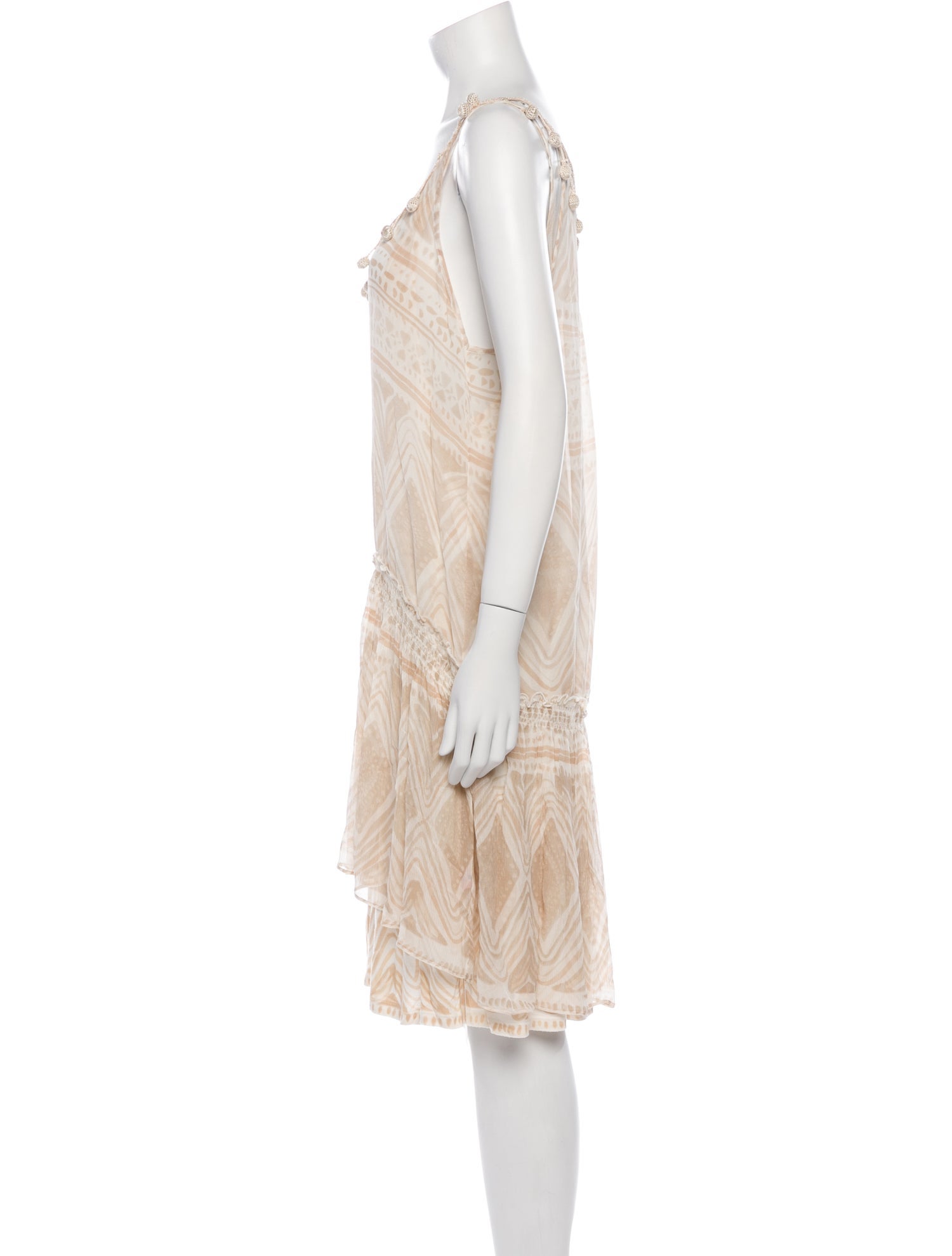 Calypso St. Barth Silk Knee-Length Dress