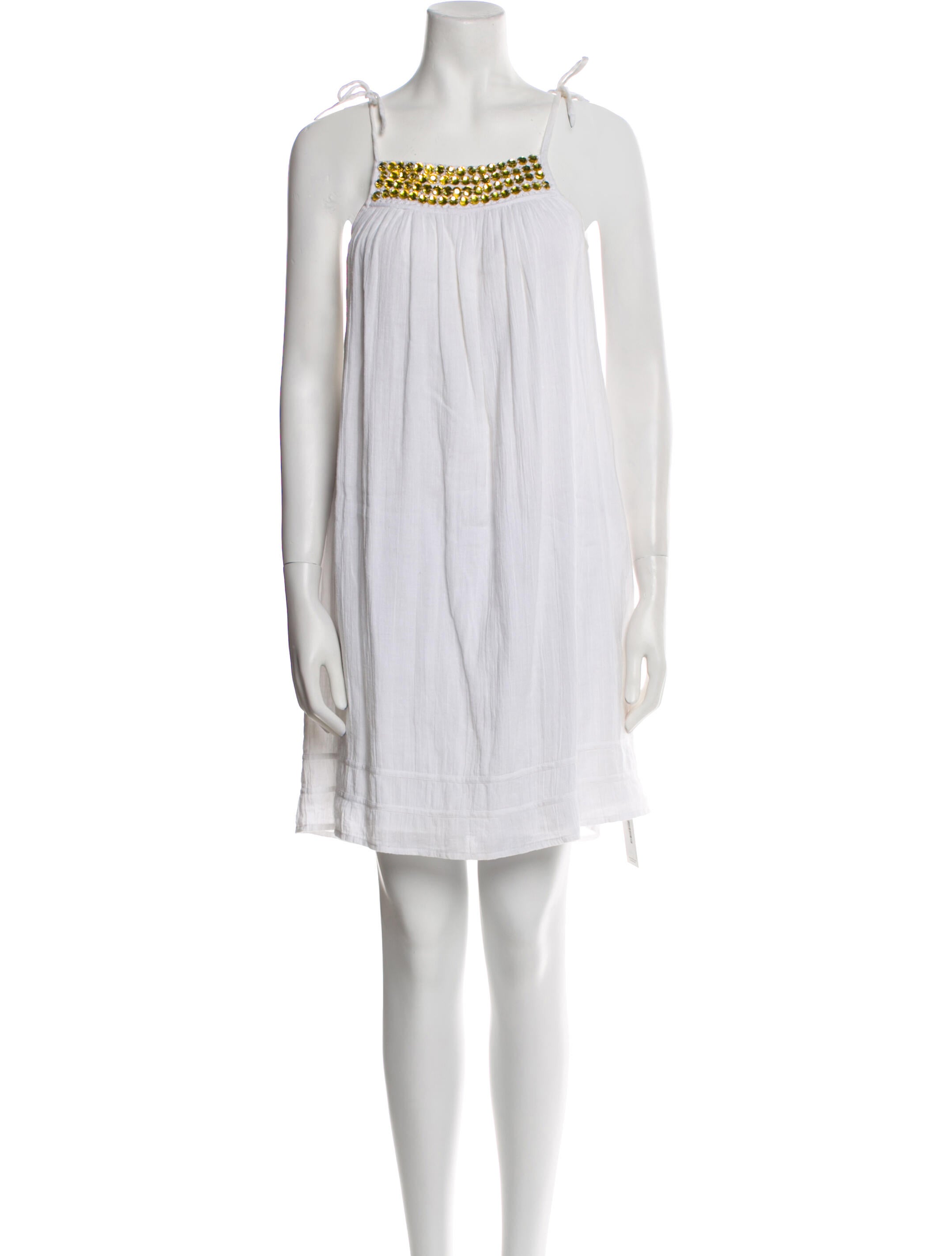 Calypso St. Barth Square Neckline Mini Dress