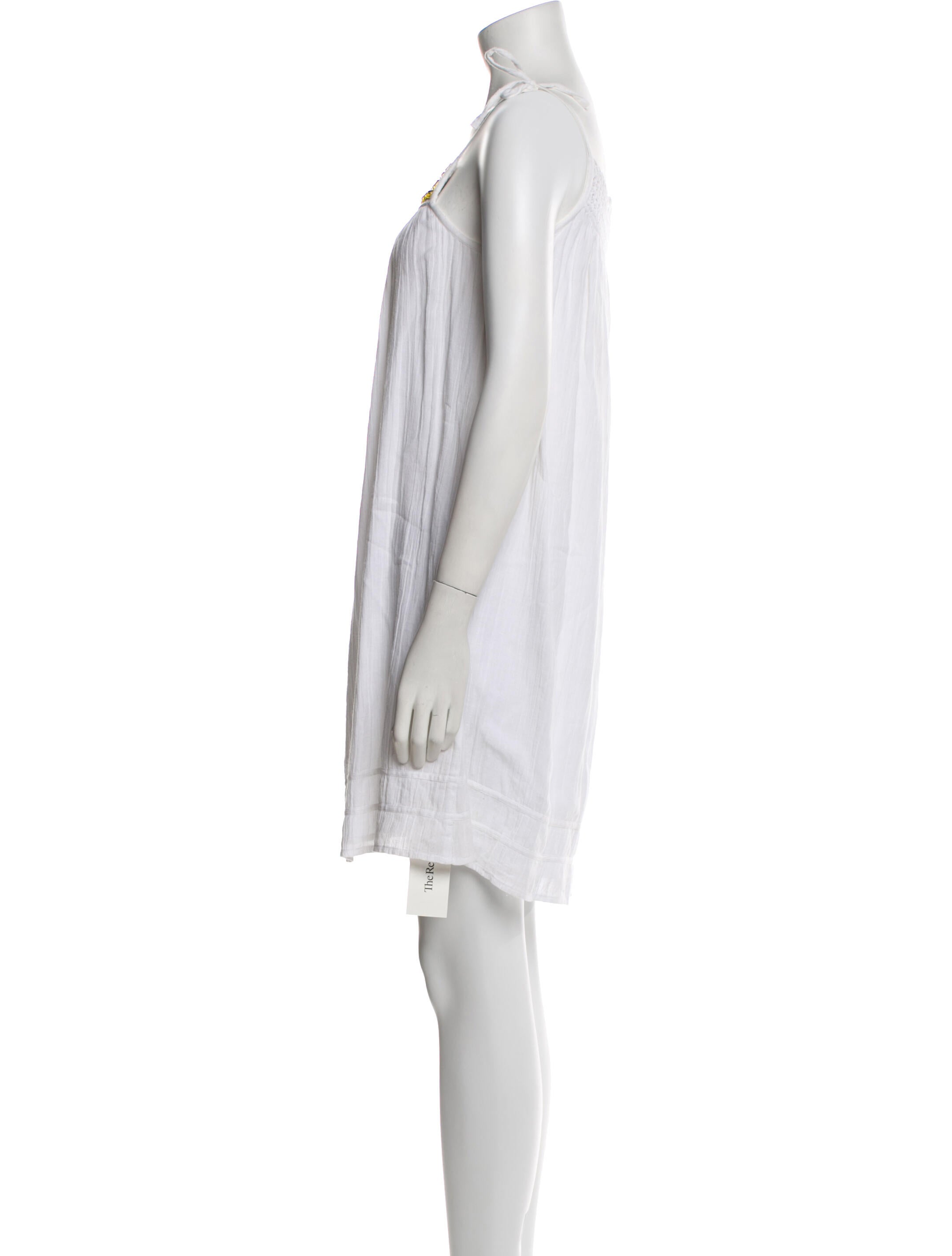 Calypso St. Barth Square Neckline Mini Dress