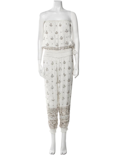 Calypso St. Barth Tie-Dye Print Strapless Jumpsuit