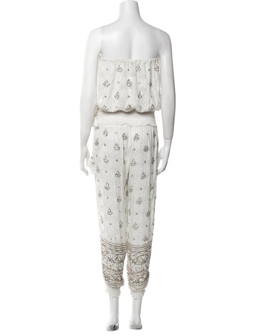 Calypso St. Barth Tie-Dye Print Strapless Jumpsuit