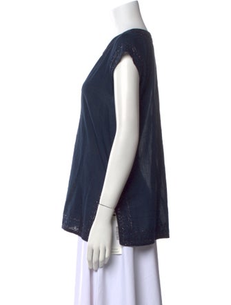 Calypso St. Barth V-Neck Short Sleeve Top