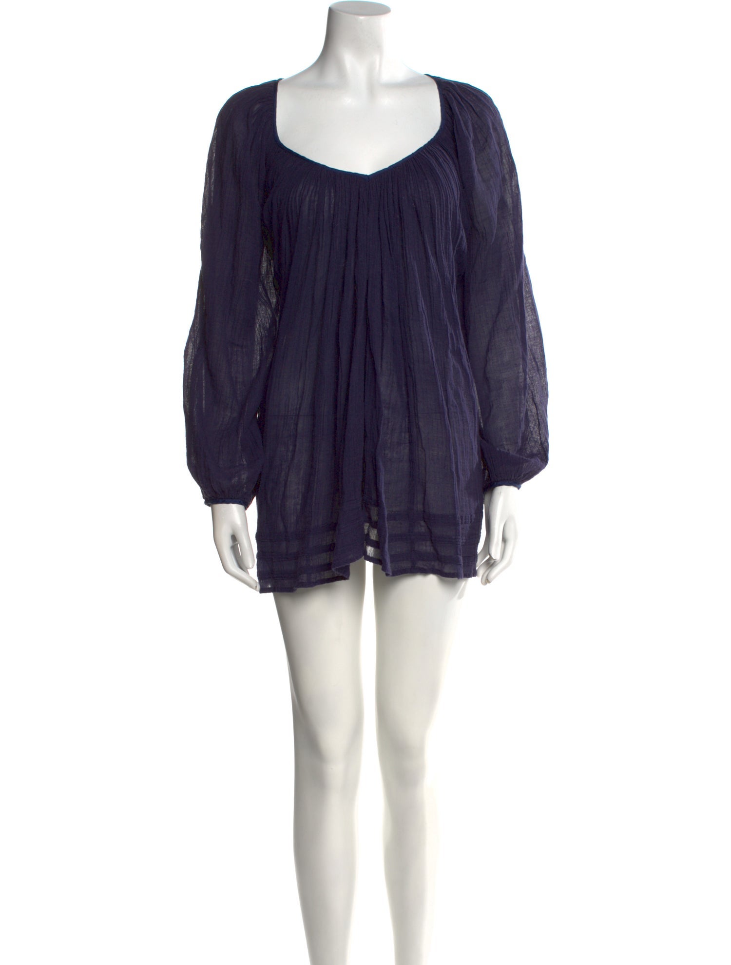 Calypso St. Barth Scoop Neck Mini Dress