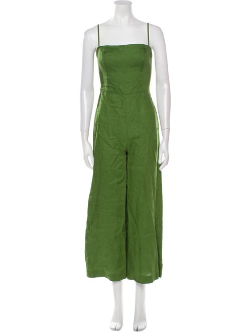 Calypso St. Barth Linen Square Neckline Jumpsuit