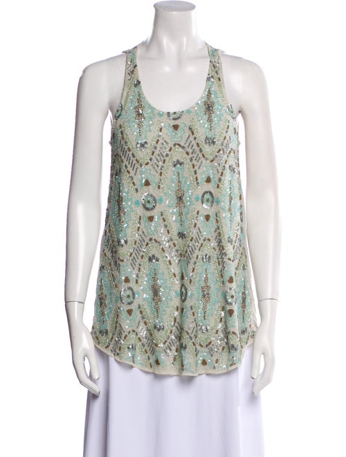 Calypso St. Barth Printed Scoop Neck Top