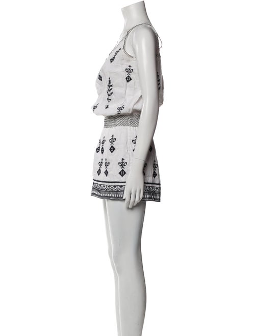 Calypso St. Barth Linen Printed Romper